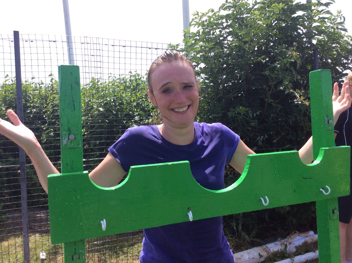 StCCInvincible's tweet photo. Raising money for the house charities -sponge the teacher! @StCCEastbourne sports day #wegotsoaked https://t.co/YyjDZ22zd4