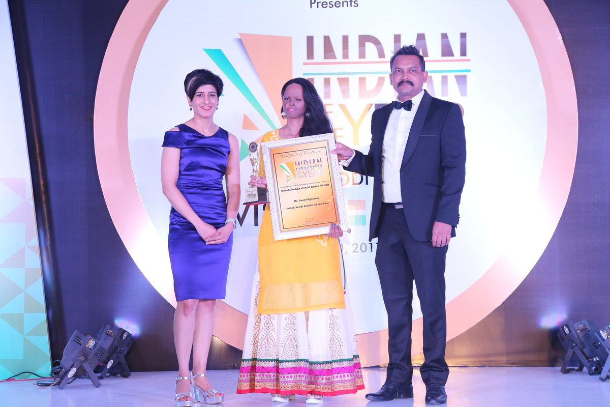 BrandsAcademyIn's tweet photo. Laxmi Agarwal is a brave acid attack survivor and director of Chhanv Foundation.#indianoftheyear #brandsacademy #laxmiagarwal https://t.co/84Jt9NjEnH