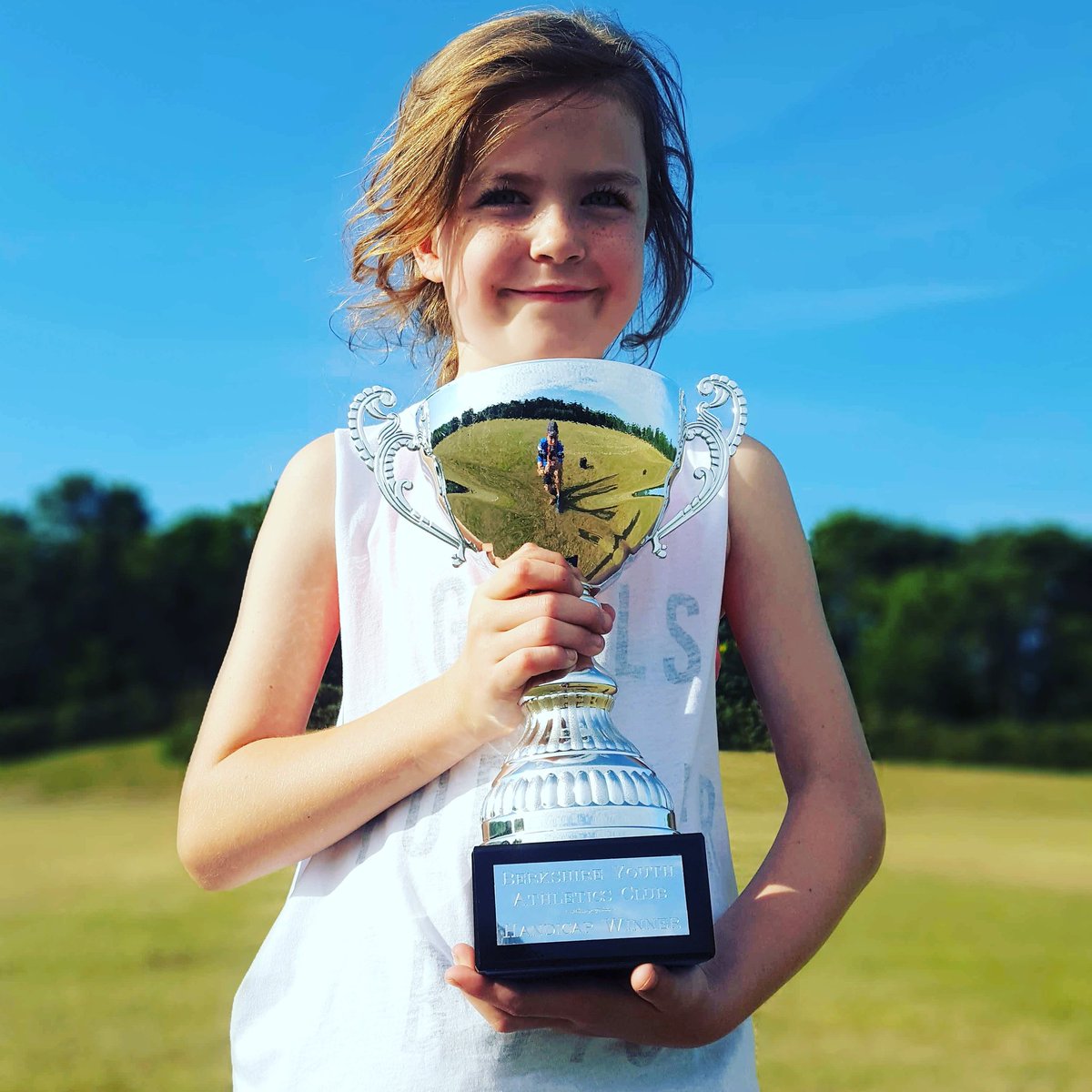 BYAC's first handicap winner! M shaved 30-secs off her 600m sprint.