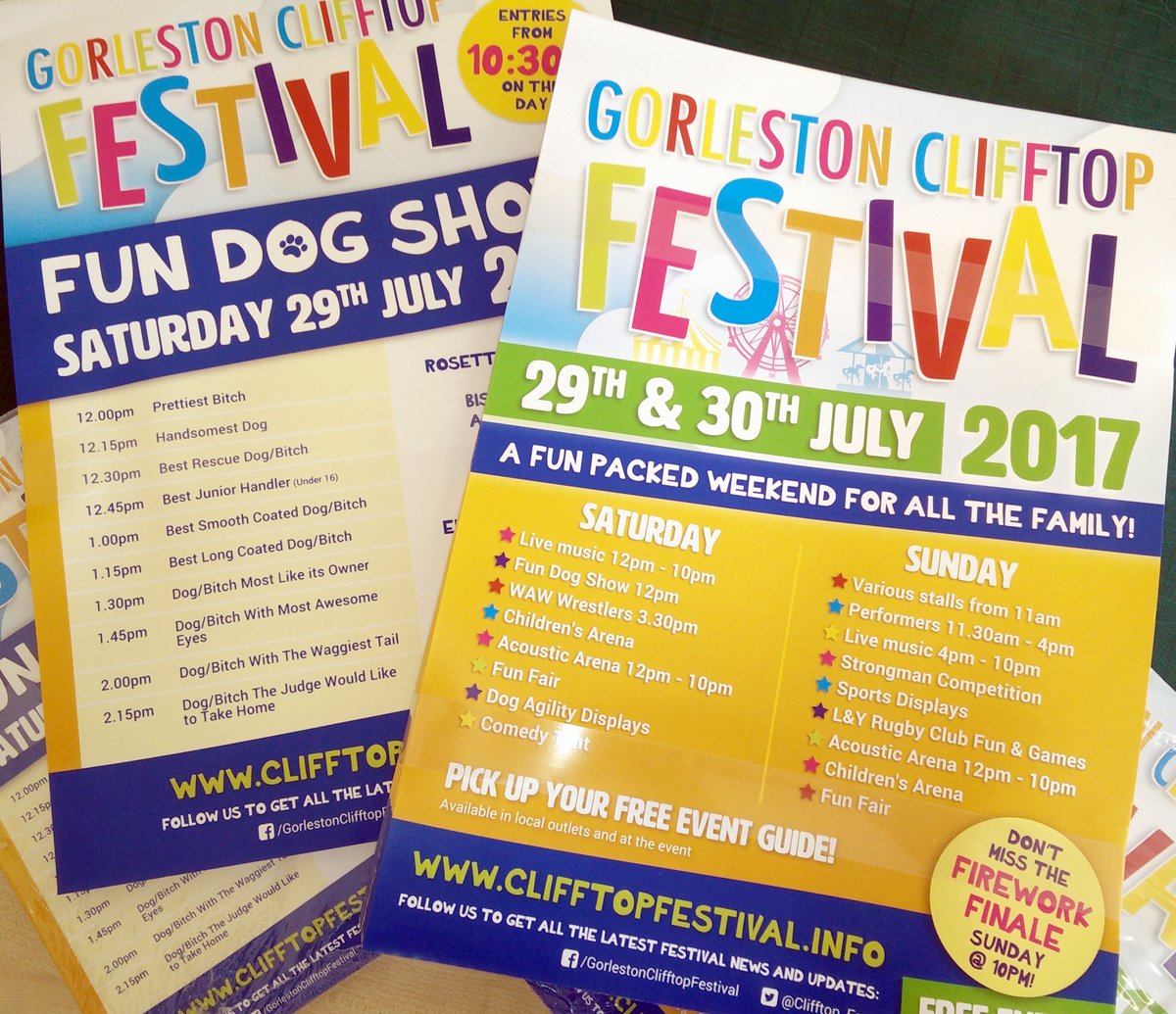 Posters soon to be appearing all around town! Really pleased to have helped <a href="/Clifftop_Fest/">Clifftop Festival</a> with design &amp; print for this year's event!