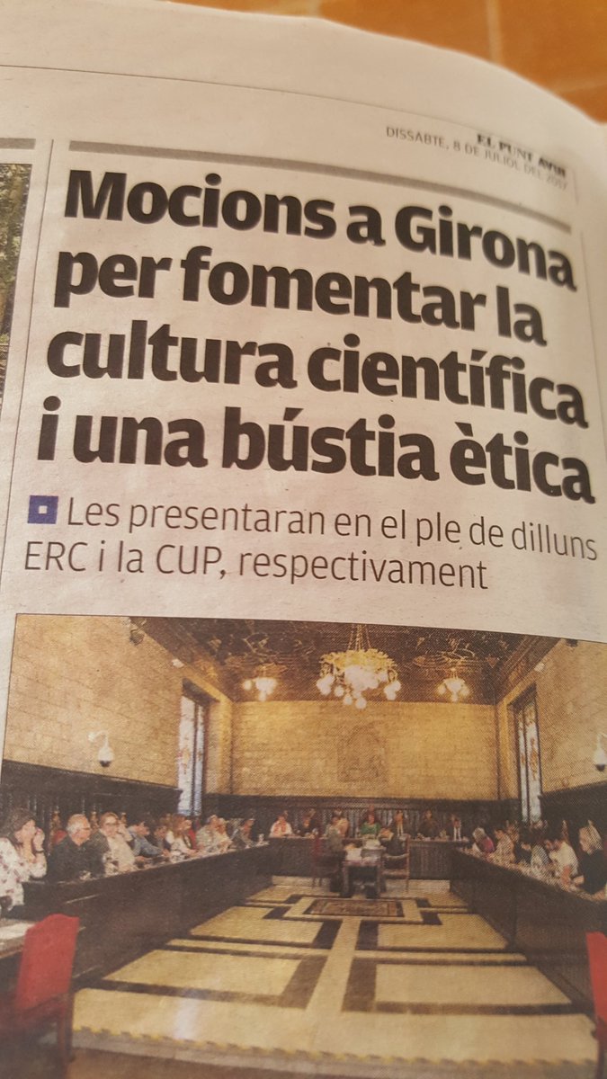 SilviaSimonR's tweet photo. Gran iniciativa @martiteres, promoure la Cultura Científica des de @girona_cat! Sort, ja saps que tens el nostre suport! https://t.co/JTKNEi0Gxv