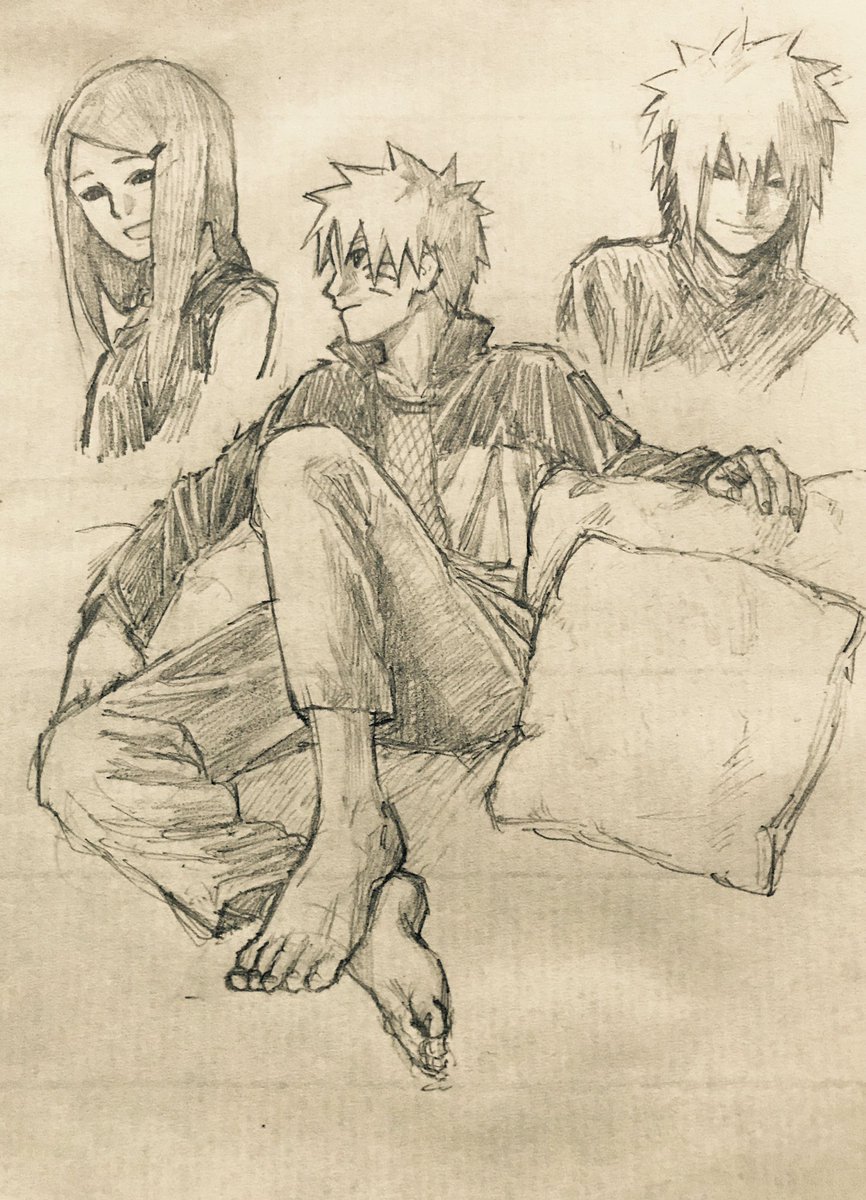サスケと練習 