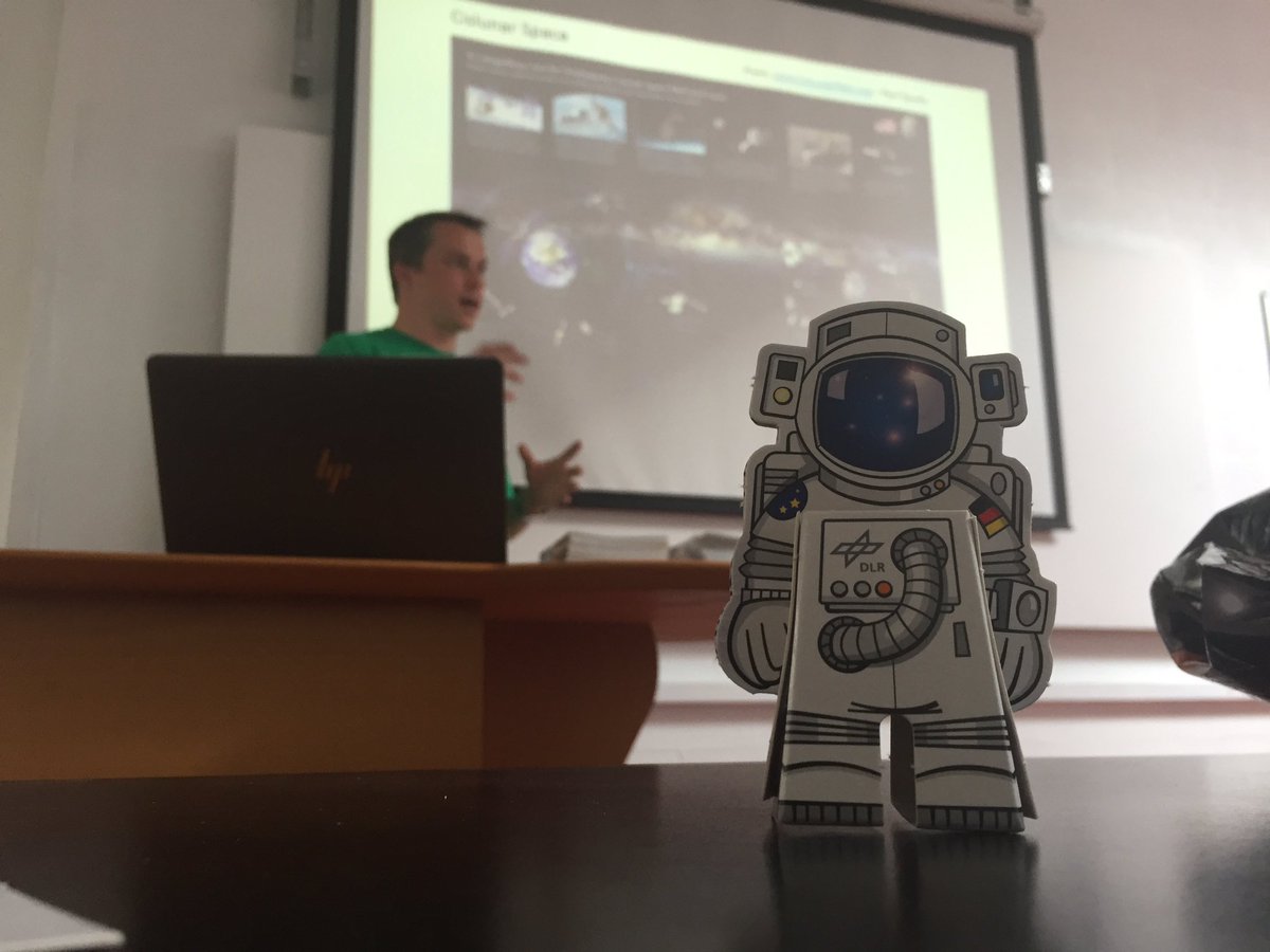 Taraustralis's tweet photo. Even our space swag loves the #SpaceUpIE presentations! Thanks @DLR_en! https://t.co/m9mV7PfQu5