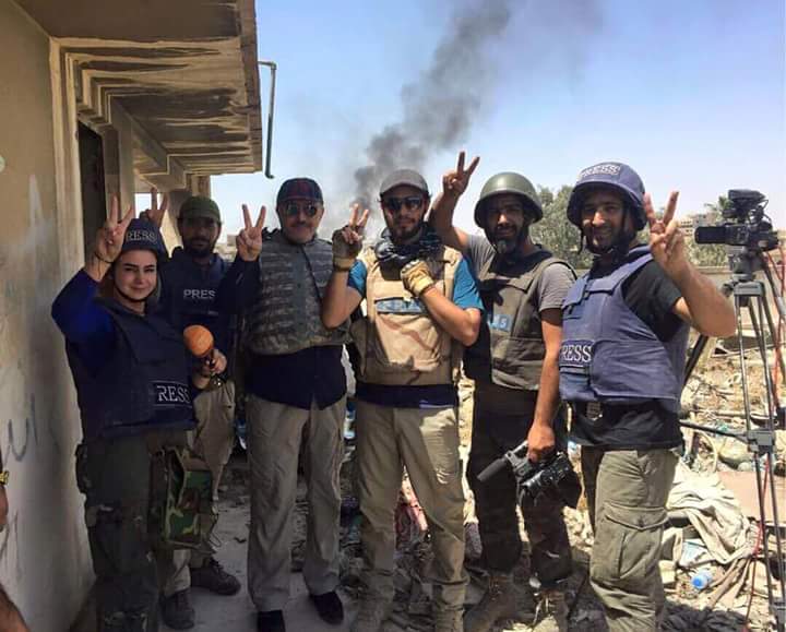 شكرآ لكادر قناة الميادين المتواجدين في ساحات القتال في الموصل القديمة