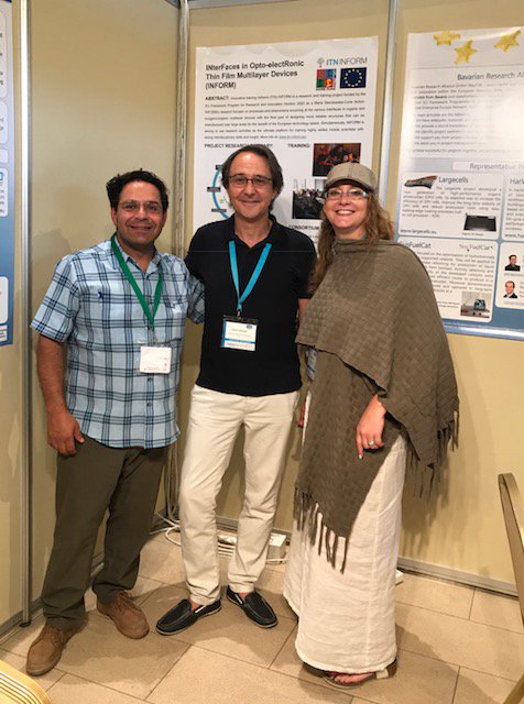 ITN_INFORM's tweet image. Dissemination of INFORM project via flyers and poster at  #ISFOE17 / #nanotexocoly17 meeting in Thessaloniki (Greece, 03-07 of July 2017)!