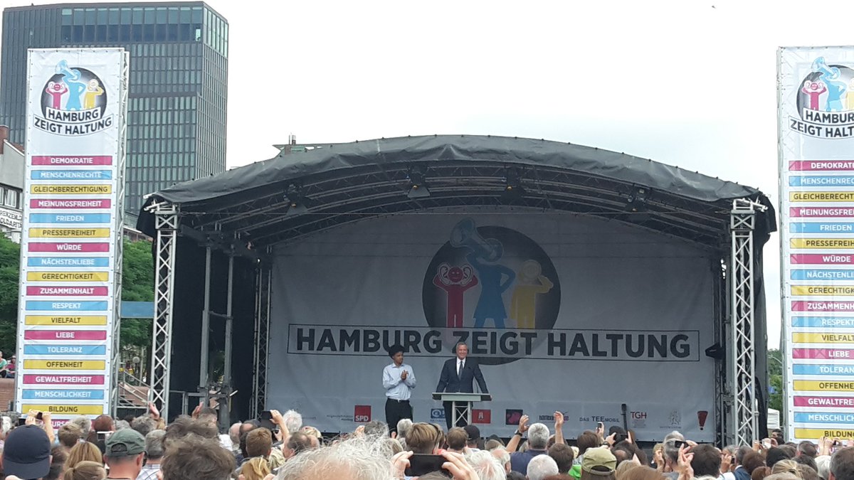 #hamburgzeigthaltung Bill DeBlasio BM NYC. Großartig! Wie gut in Zeiten von Trump!