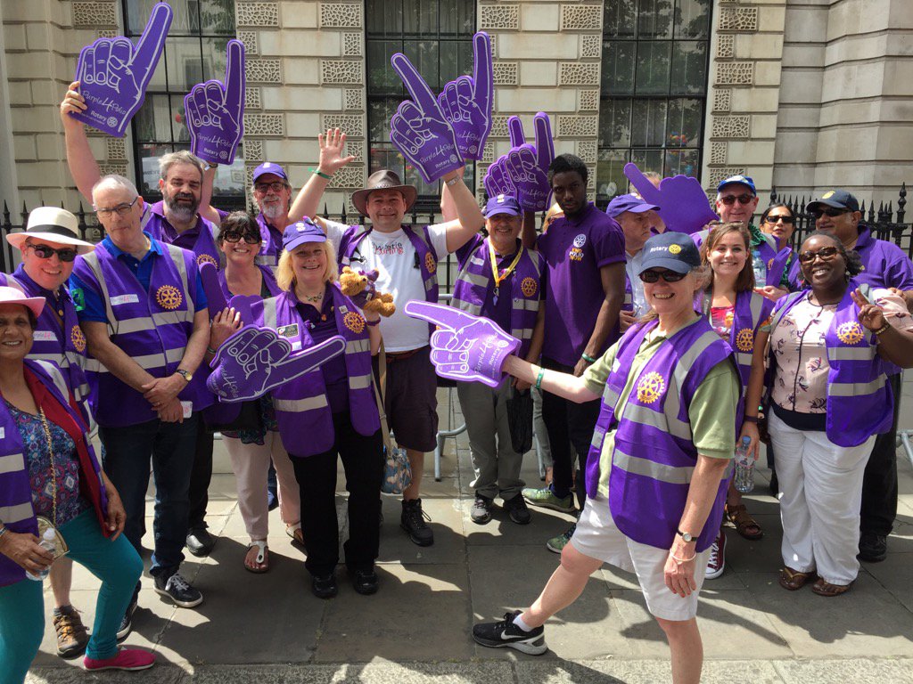 Taking part <a href="/RotaryGBI/">Rotary GB & Ireland</a> in @LondonLGBTParade with <a href="/RotaryPolioBear/">Rotary Polio Bear</a>
