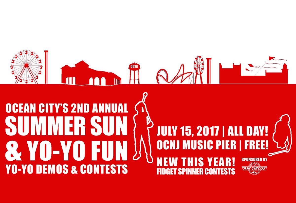 AirCircus's tweet image. One week from today! #OCNJ #yoyo  #yoyocontest #yoforit #fidgetspinner