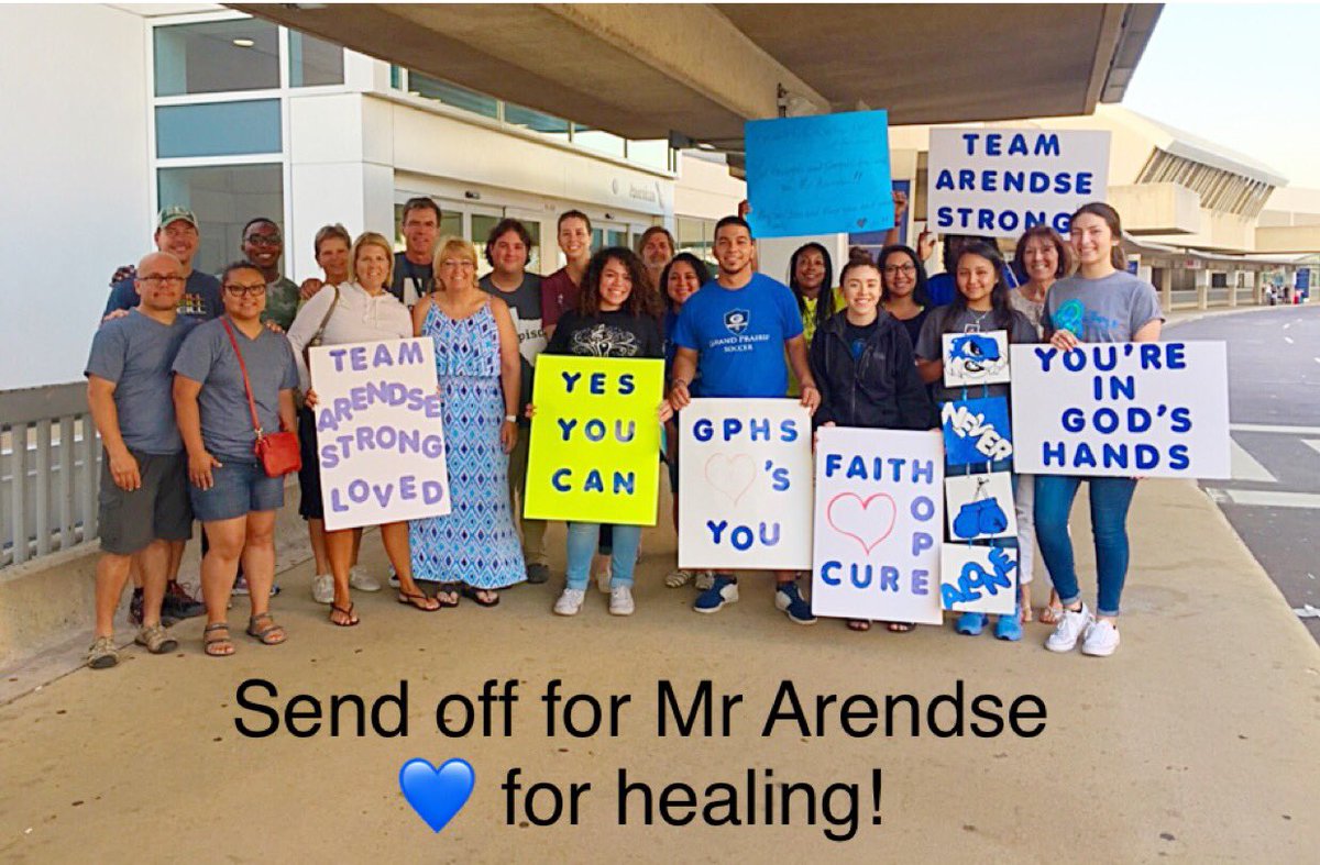 GPHSGophers's tweet image. Sending off our principal @ArendseLorimer to treatment in California.  Our positive thoughts, hopes and prayers go with him.
#arendsestrong