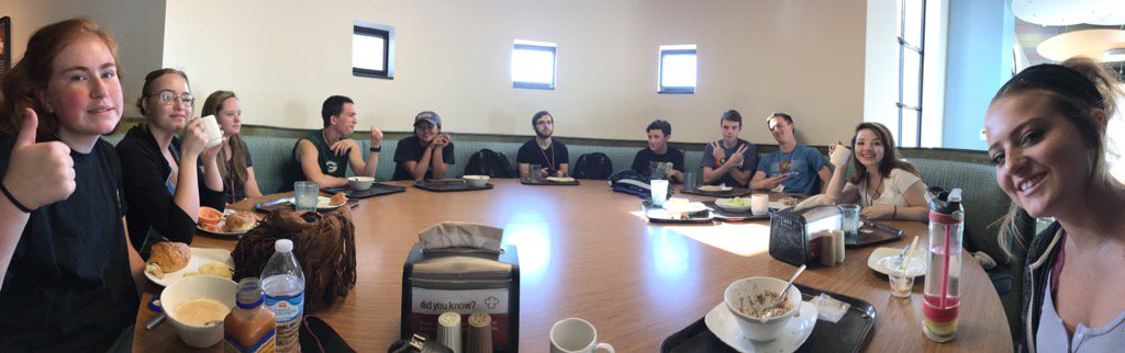 goooood morning from #RMJ2017!! we're all bright eyed and bushy tailed for this morning's sessions😴😋