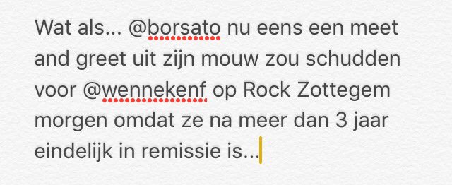 Flyboy1271's tweet photo. @borsato @WennekenF  #meetandgreet #rockzottegem #rz17 #remissie #fighter #youdeserveit #rt https://t.co/kziCmF8SZ2
