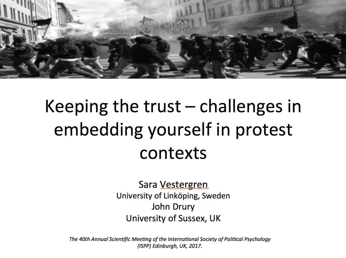 SwedishProtests's tweet photo. 3 (different!!!) conference presentations in ONE week. What was I thinking?! #ISPP2017 #EASP2017 https://t.co/GVbNNccGws