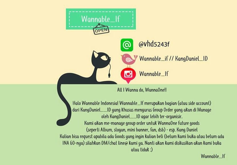 Wannable_If's tweet photo. OPEN!!

#Wannable_If_OPEN https://t.co/WD2TtxCs4e