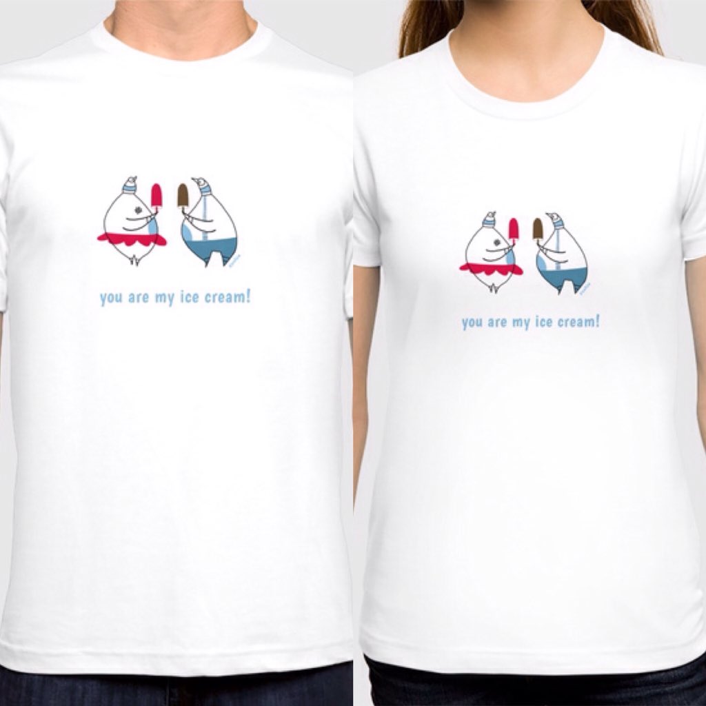 zooluetwit's tweet photo. #love #penguins #tee #summer #icecream #gift #shopping #society6 @society6 #illustrations https://t.co/ZInUiiMxIC https://t.co/pXBZv8UEu0