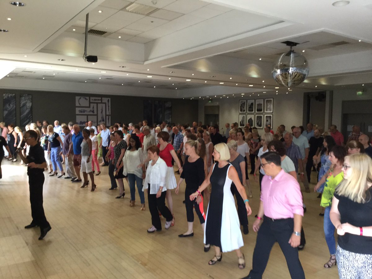 Donaheys's tweet photo. Our lovely guests warming up with a cheeky Latin in line class earlier this morning https://t.co/zVPKVyA8Ut #Dancingwiththestarsweekend https://t.co/hWGdbbQItm