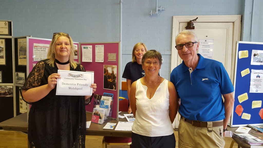 <a href="/DF_Welshpool/">DFWelshpool</a> are at the corn exchange Welshpool taking part in Community volunteers day. <a href="/AlzSocCymru/">Alzheimer's Society Cymru</a> <a href="/mywelshpool/">MyWelshpool</a> <a href="/PowysConnectors/">Community Connectors / Cysylltwyr Cymunedol</a>