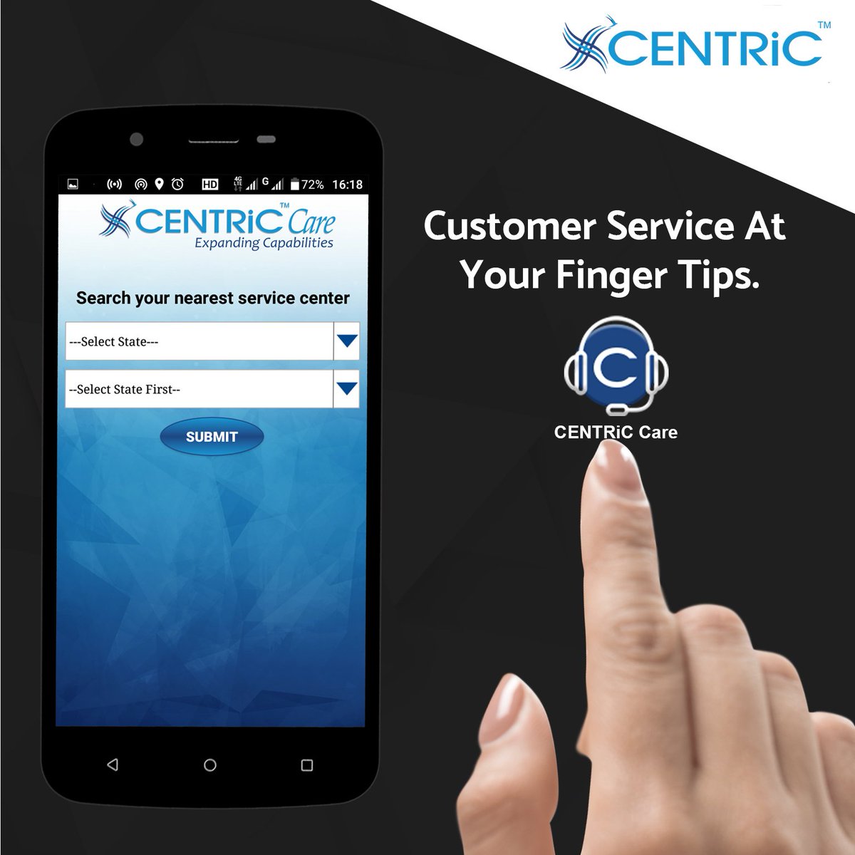 Centric_IN's tweet photo. All your care related solutions at your finger tips.
#CENTRiCCare #CENTRiCSmartphones #ExpandingCapabilities #Android https://t.co/wGzQnIqp3p