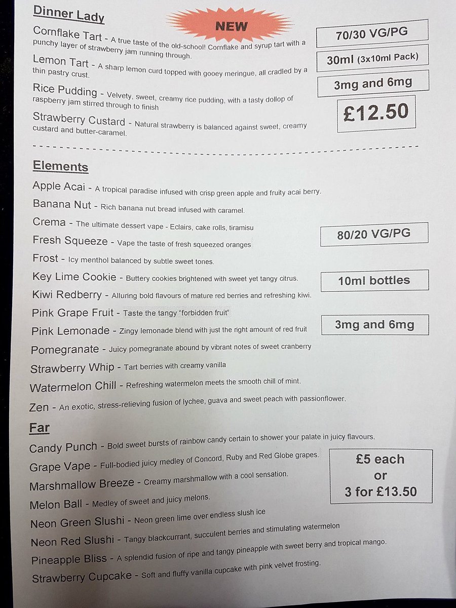 coventrymarket's tweet photo. @RolIeze have fantastic new e-juice range with over 100 flavours in stock https://t.co/Eb6mMYpCVm