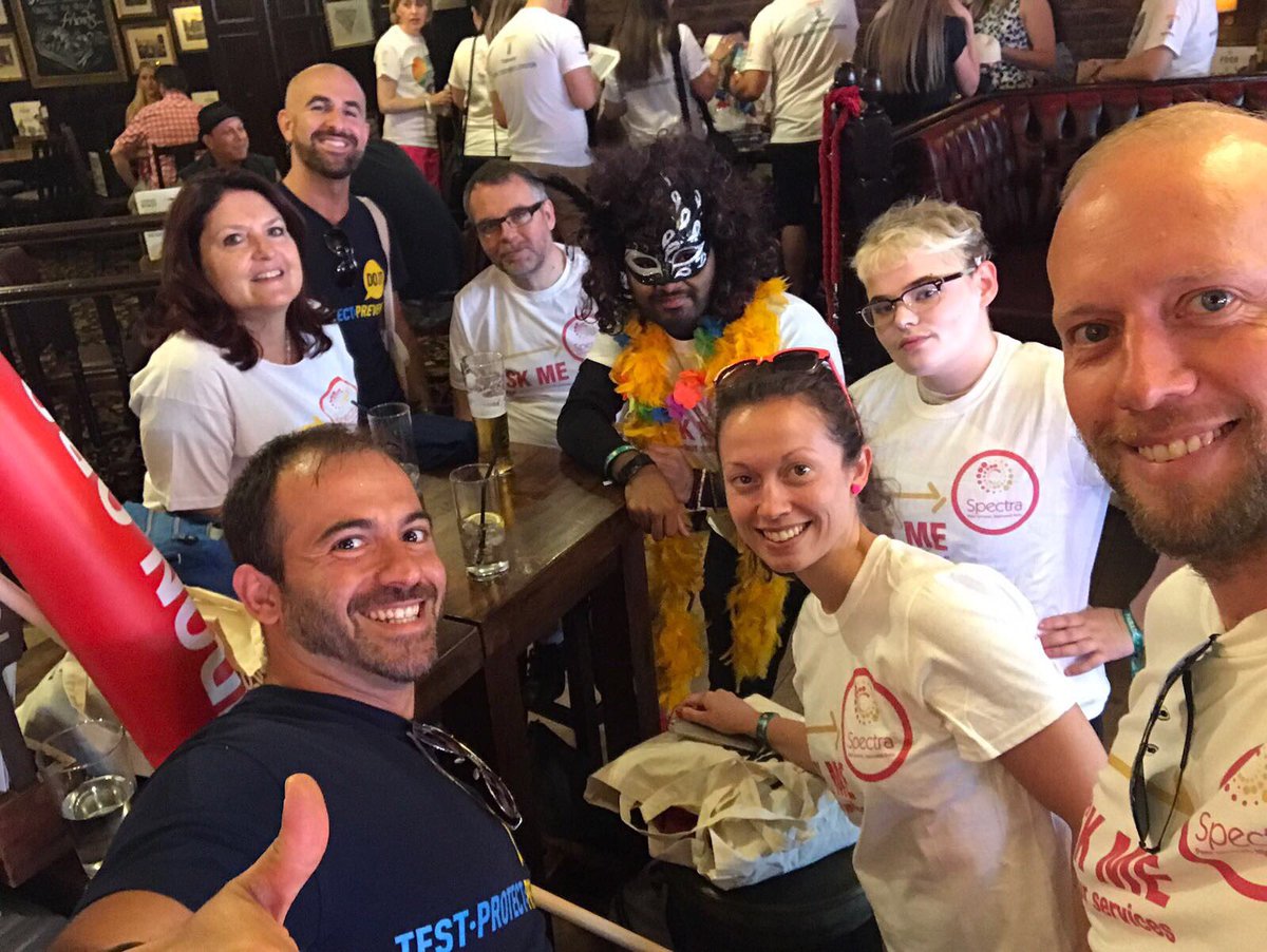 GMIPartnership's tweet photo. Happy London gay pride 2017 🏳️‍🌈@Spectra_London @doitldn @METROCharity @PositiveEast https://t.co/iC4YPBMyCZ