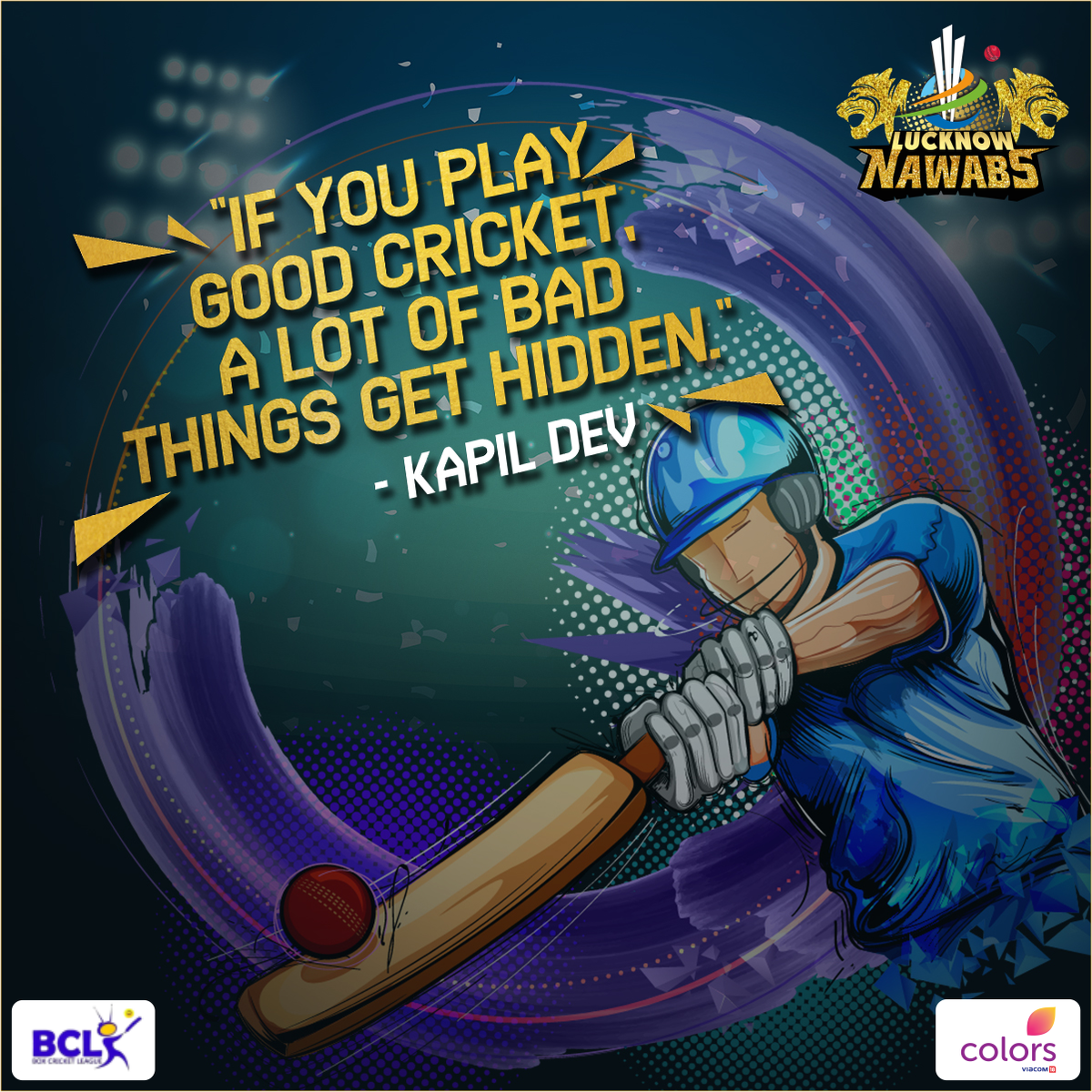 Abiding by the wise words of the wisemen of the cricketing world are #LucknowNawabs.