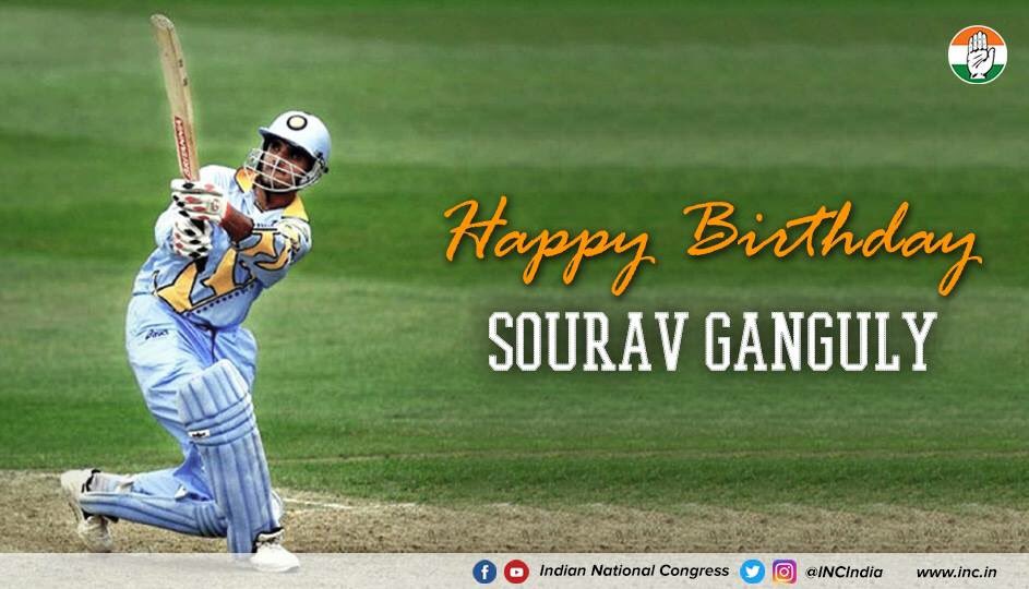 Wishing one of India\s finest cricketers, Sourav Ganguly a very Happy Birthday. 