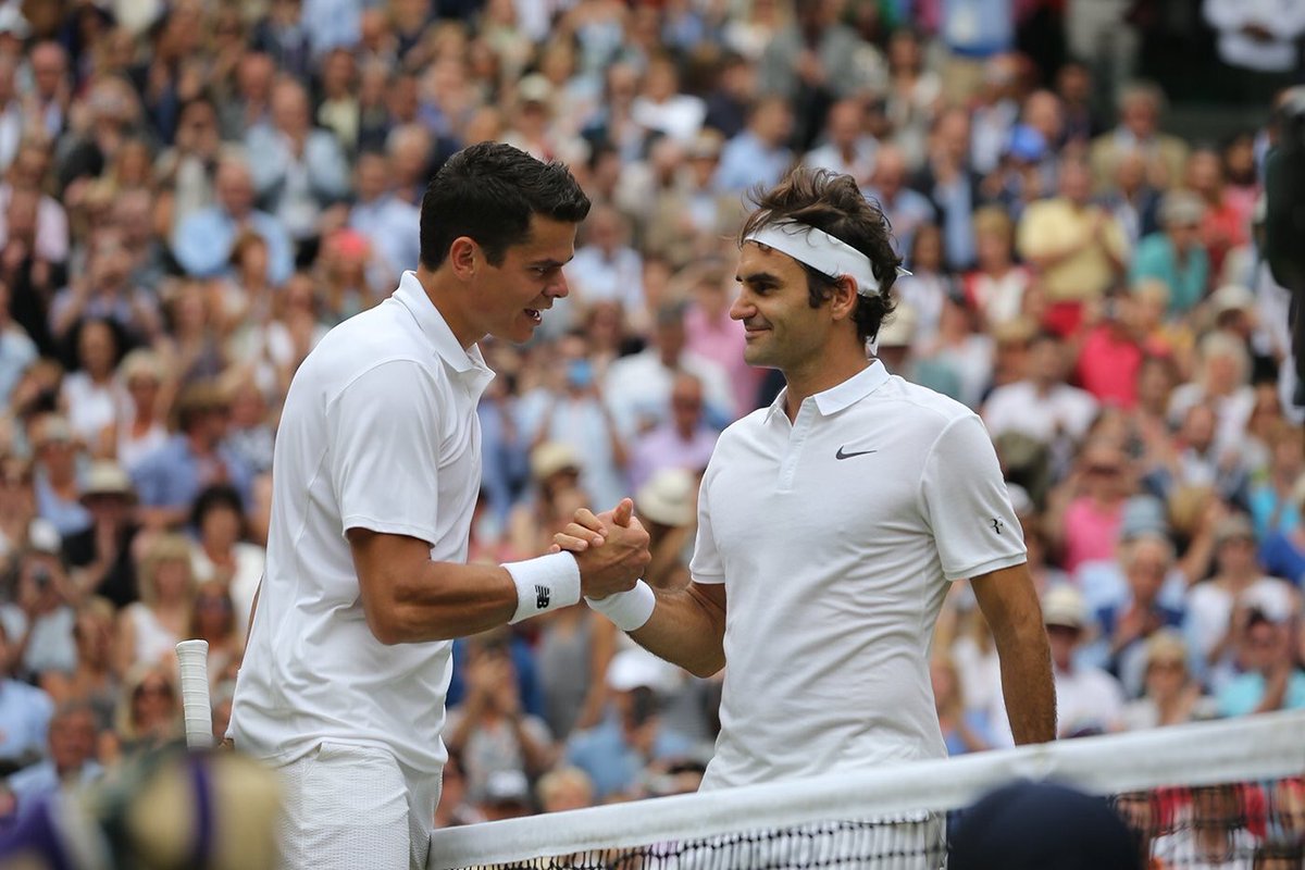 kikiborojevic's tweet photo. One year ago today Milos Raonic defeated Roger Federer in five sets in the Wimbledon semis. 🇨🇦🎾 https://t.co/sdBy432bs7