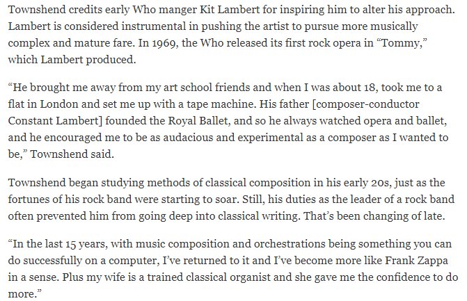 rondoburlesca's tweet photo. Pete Townsend on "Classic Quadrophenia", which is being revived for US performances in September: https://t.co/kUwtpKGJ7y @lambertstampmov https://t.co/fGKJHzPgnR