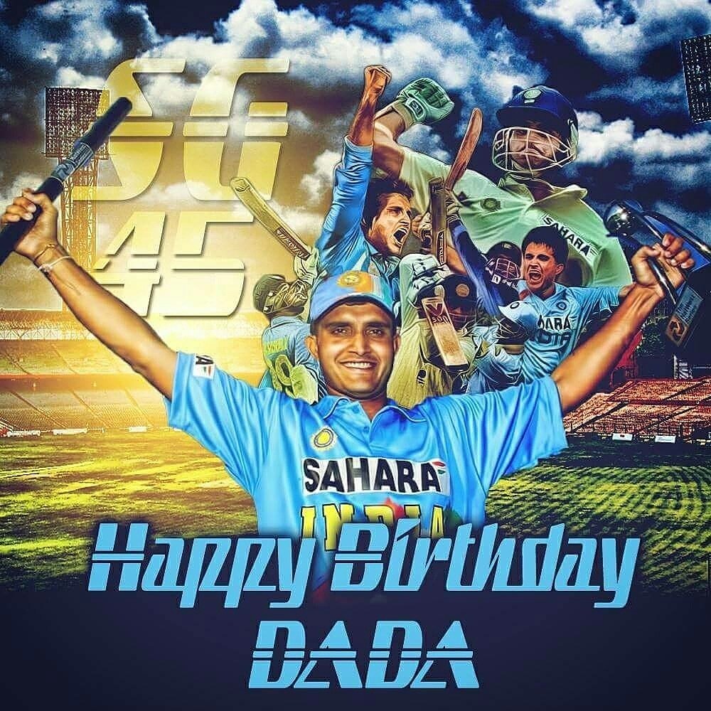 Happy Birthday to one of India\s finest cricketers, Sourav Ganguly    
