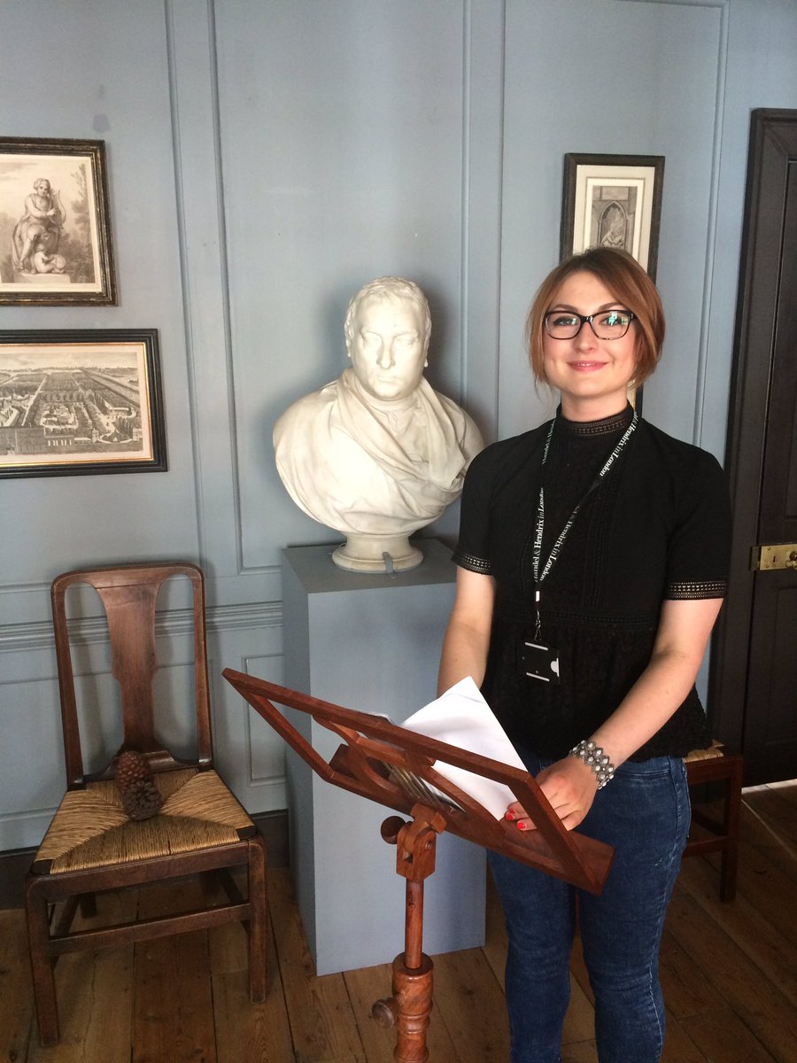 One of our interns, Courtney, gave an amazing talk today on Handel's passion for art. We've got more Saturday talks planned for this summer!