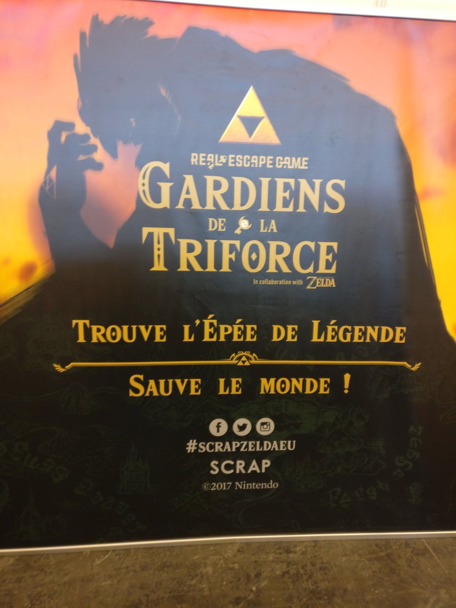 AllianceRainbow's tweet photo. On va aller se fatiguer un peu les neurones dans l'escape game Zelda de la #JapanExpo2017 #ScrapZeldaEU ! https://t.co/Na0q41EbM5