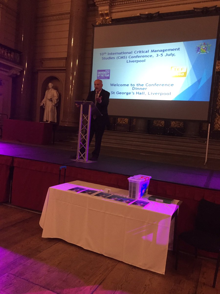 @CMS17EHU dinner in St. George's Hall Liverpool. Vote of thanks by Prof George Talbot, PVC (Research) <a href="/ICMSconference/">International CMS</a> <a href="/edgehill/">Edge Hill University</a> #cms2017