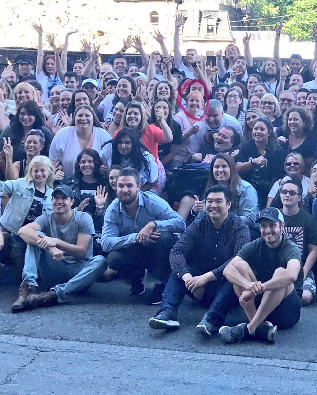 MarloBerliner's tweet image. That's me in this group shot of #code8extras for @Code8Movie w/ @StephenAmell and @RobbieAmell. We all had the best time evah! #Toronto