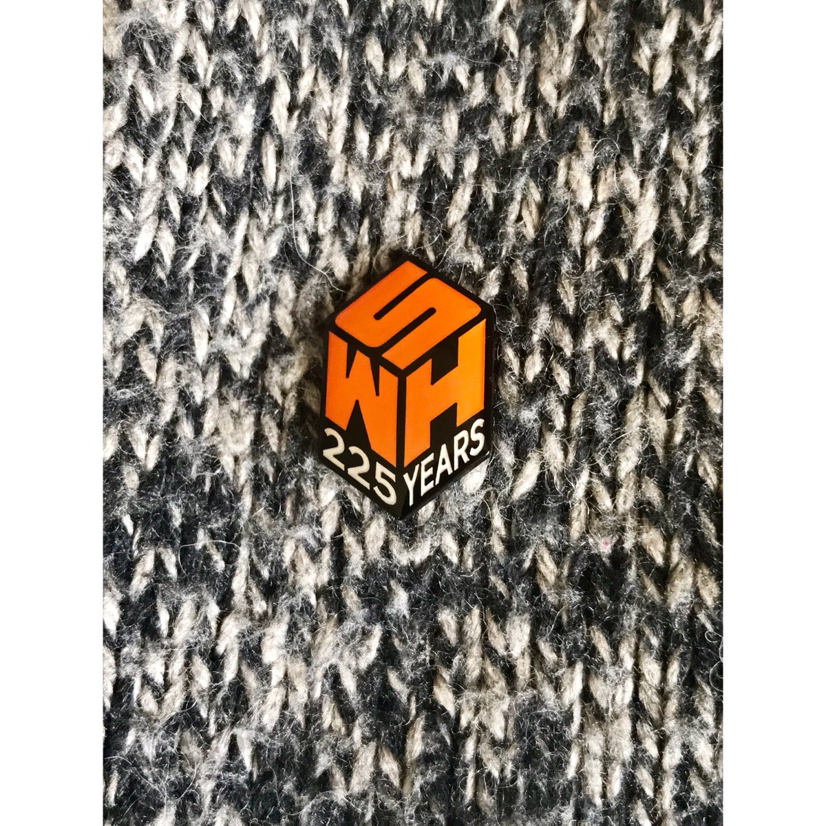 Proudly wearing this limited edition <a href="/WHSmith/">WHSmith</a> pin that the lovely team sorted for me&amp;my fam because my mum designed the logo!TQ <a href="/mnewberry51/">Melanie Newberry</a>