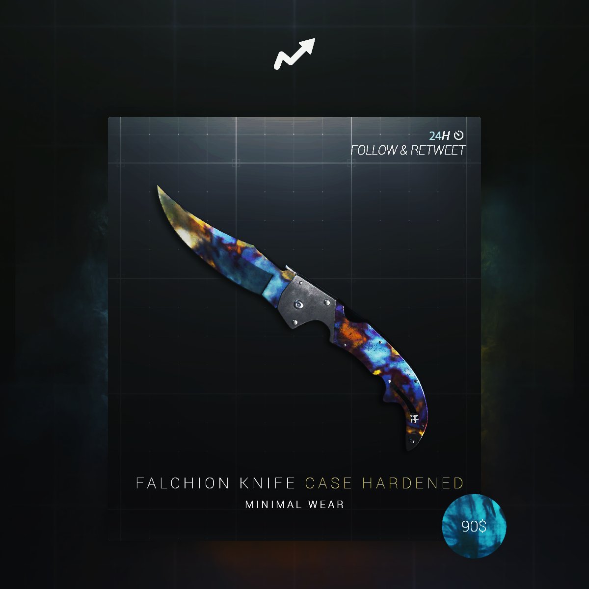 🙌 FALCHION KNIFE CASE HARDENED FROM SKINUP

ONLY 2 STEPS TO ENTER ✌️
1⃣️ RETWEET THIS TWEET
2⃣️ FOLLOW <a href="/skinupgg/">SkinUP📈</a> 

THAT'S ALL
GOOD LUCK💞
