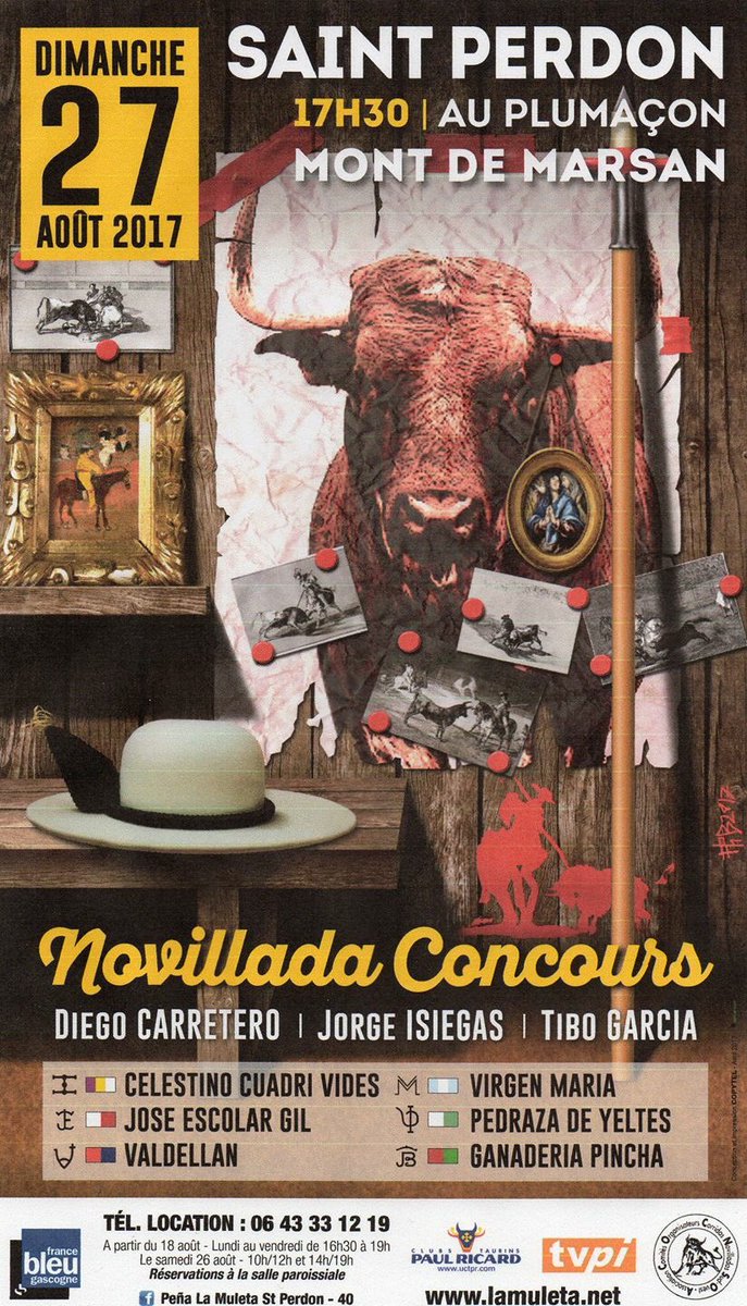 #StPerdon17 - 27/08, nov concurso con Cuadri, Escolar, Valdellan, V.Maria, Pedraza y Pincha para <a href="/diegocarretero7/">Diego Carretero</a> <a href="/jisiegas/">Jorge Isiegas</a> <a href="/ComTiboGarcia/">Com Tibo Garcia</a>