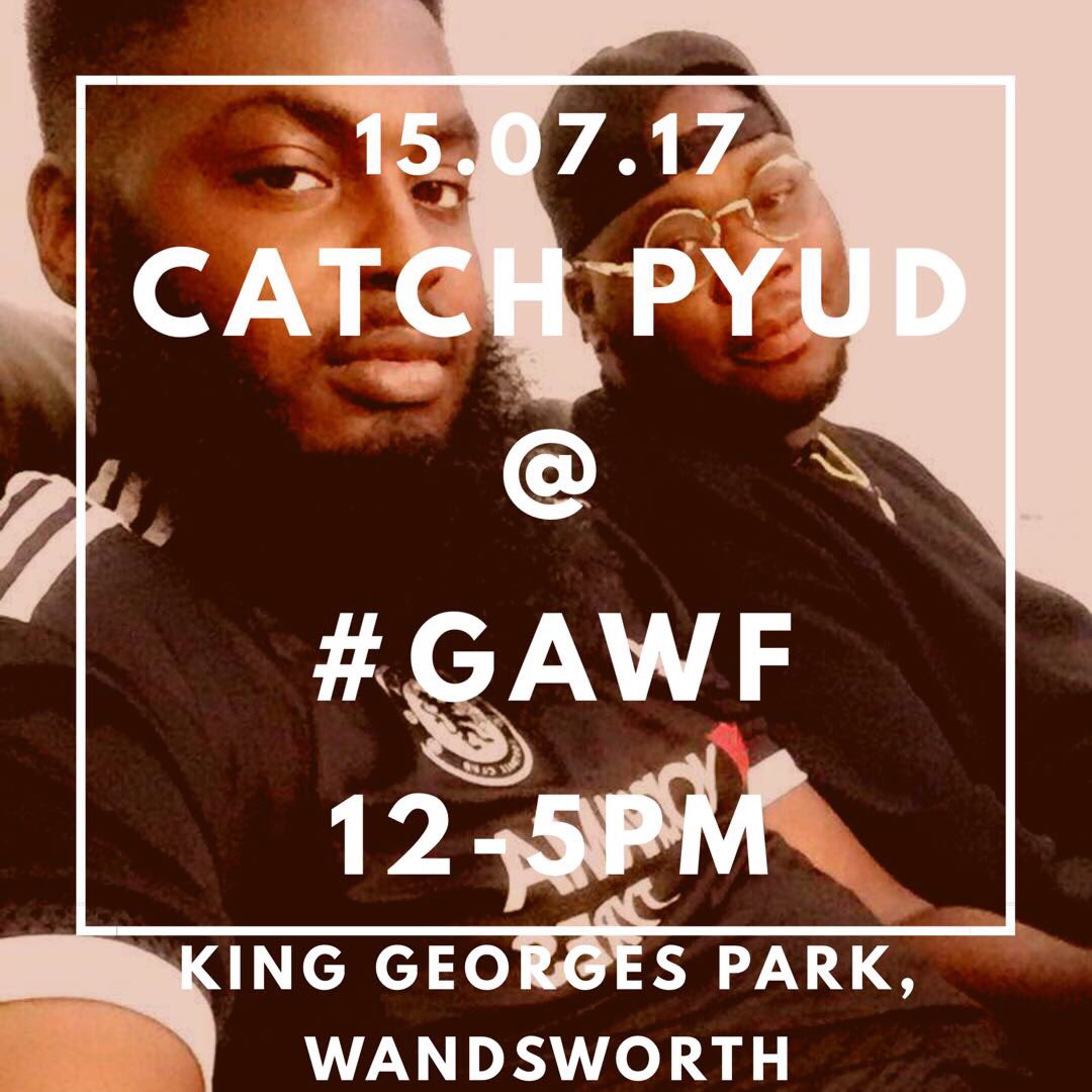 PureYinkz's tweet photo. This time week we gonna be shelling down Wandsworth!💃🏾 #PYUD #GAWF2017 #GAWF https://t.co/EfFzZWQmw5
