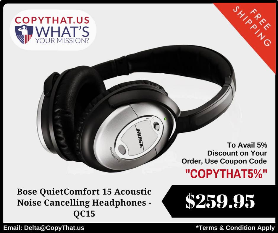 #BoseQuietComfort 15 Acoustic Noise Cancelling #Headphones - QC15 #BoseHeadphones copythat.us/bose-quietcomf…