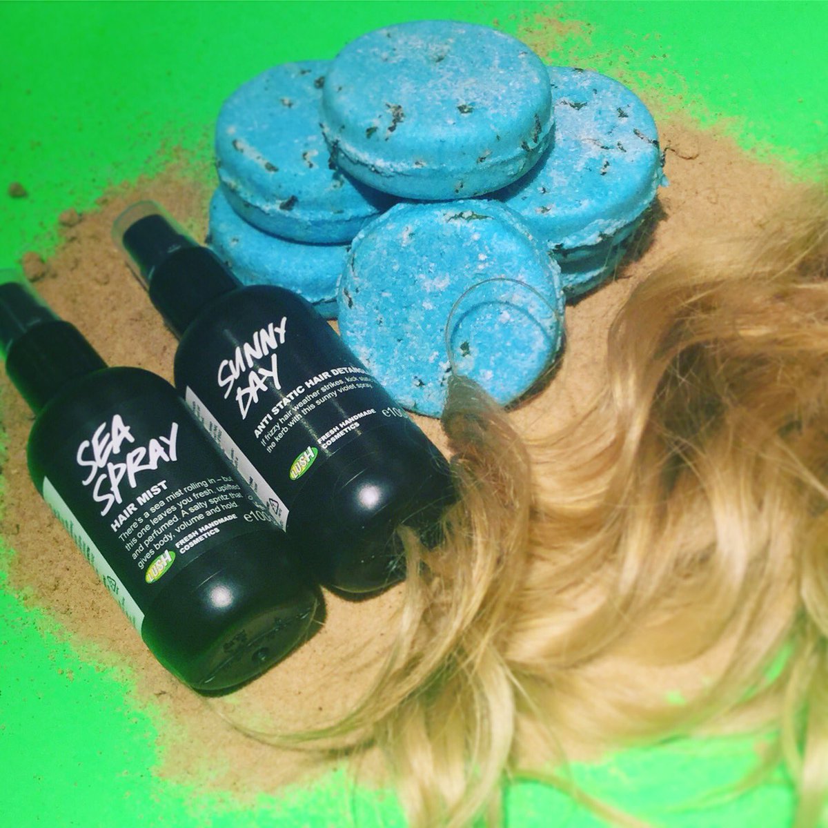 LushColchester's tweet photo. It's beach weather and we are in the mood for those waves! 🌊 check these babies out!
 #LushColchester #LushLTD https://t.co/sb9Bxvobyt