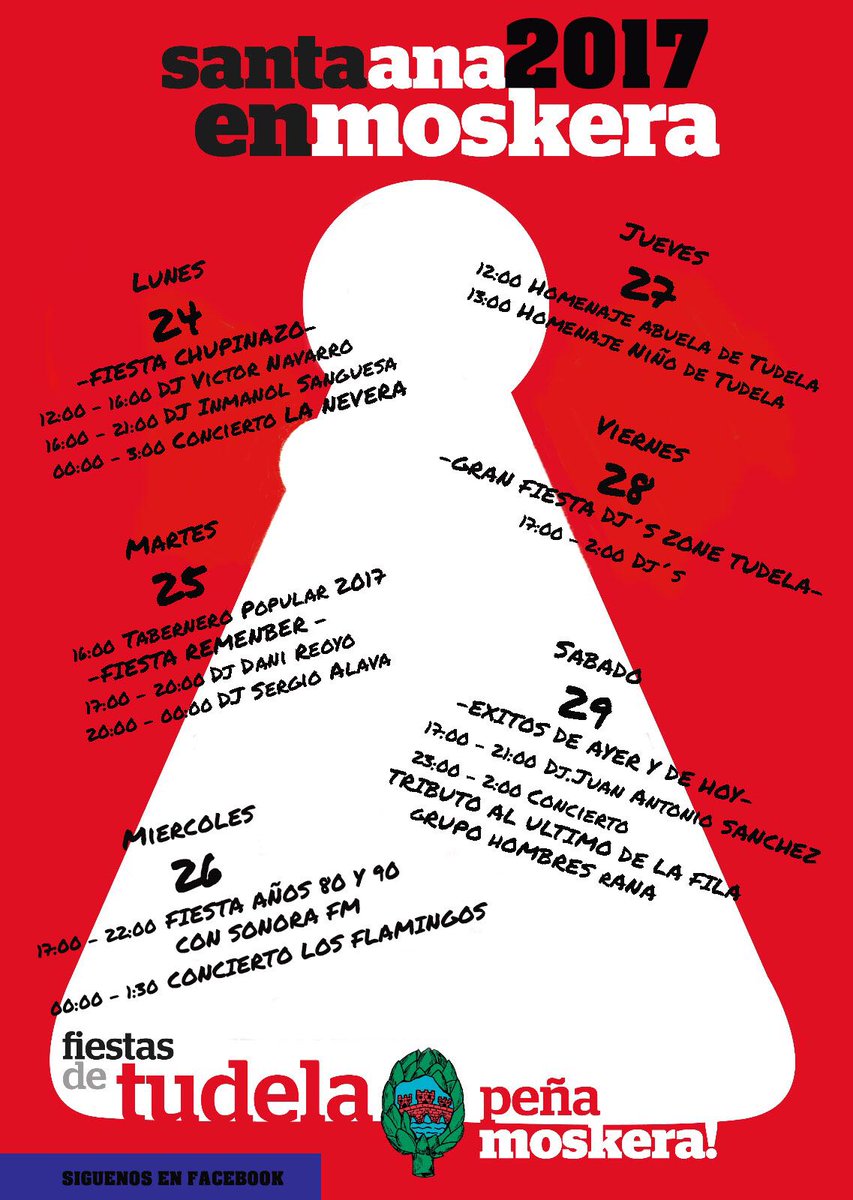 moskera_tudela's tweet photo. Os adelantamos los actos para las fiestas de Tudela 2017 #moskera2017 https://t.co/NzNh7HzEa4