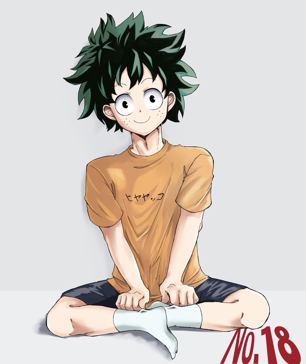 色塗りの練習にデクくん描いた 
