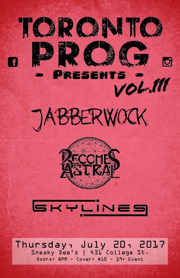SkylinesCanada's tweet photo. ---NEW SHOW ANNOUNCEMENT---

Toronto! 🤘

Event Page - https://t.co/uu9wQ0Y8QH 

#LiveMusic #Skylines #Toronto #ProgressiveMetal https://t.co/v43jpyV82K