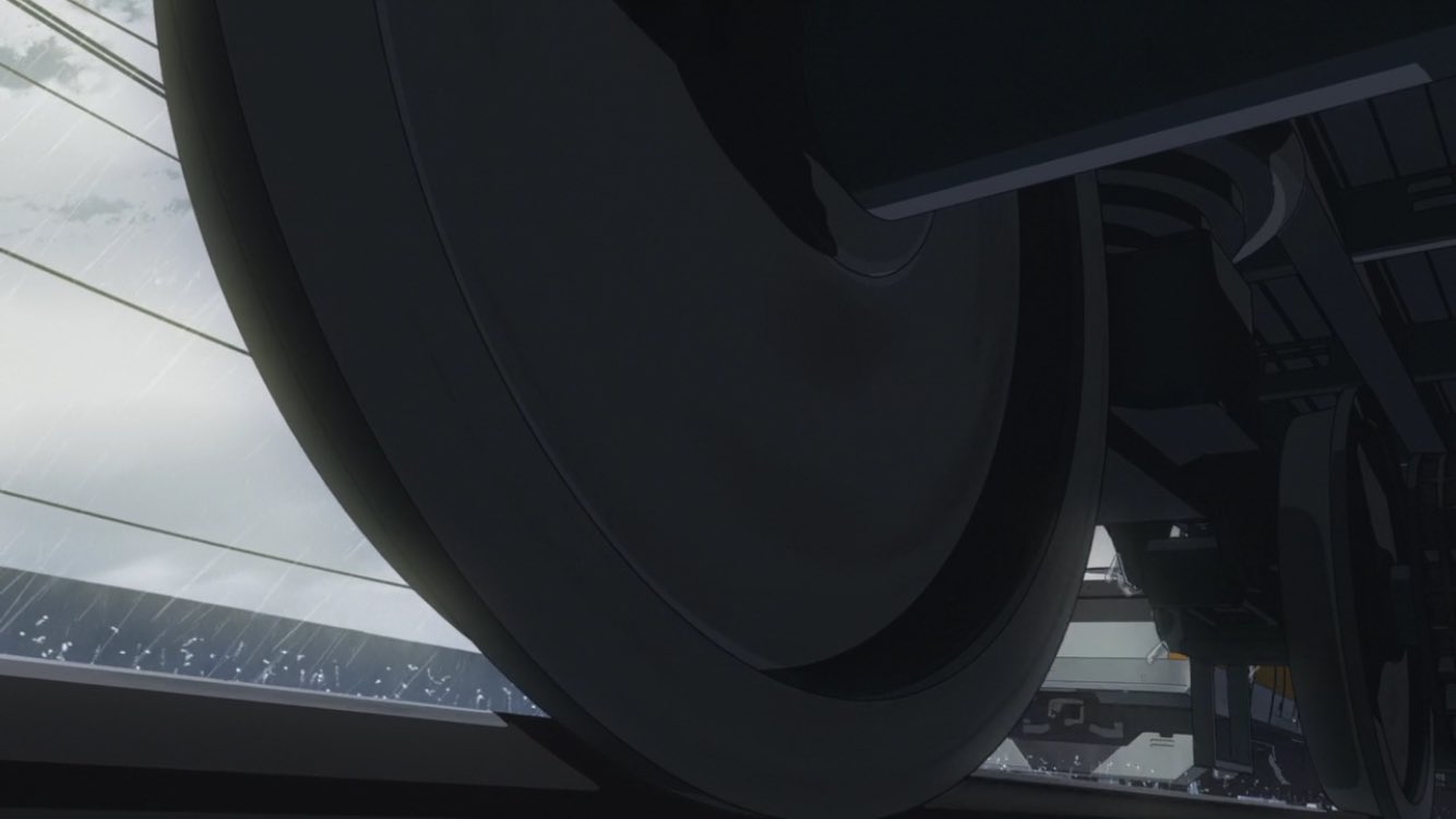 きふまる 言の葉の庭 その1 E233系0番台 新海誠監督作品の 言の葉の庭 に登場するシーンでの一コマです 舞台が新宿御苑 なので新宿周辺を走る中央線が登場します 最初に出てくるのは中央快速線のe233系とすれ違う中央 総武緩行線です アニメ鉄