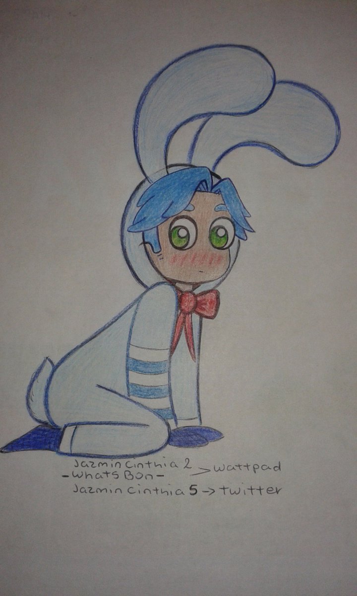Jazmincinthia2's tweet photo. Un dibujo del boh en traje de conejo 💙 
#bonuke #fnafhs #Edd00chan #bon #Dualkey #Dsaster https://t.co/MBd4ly068M