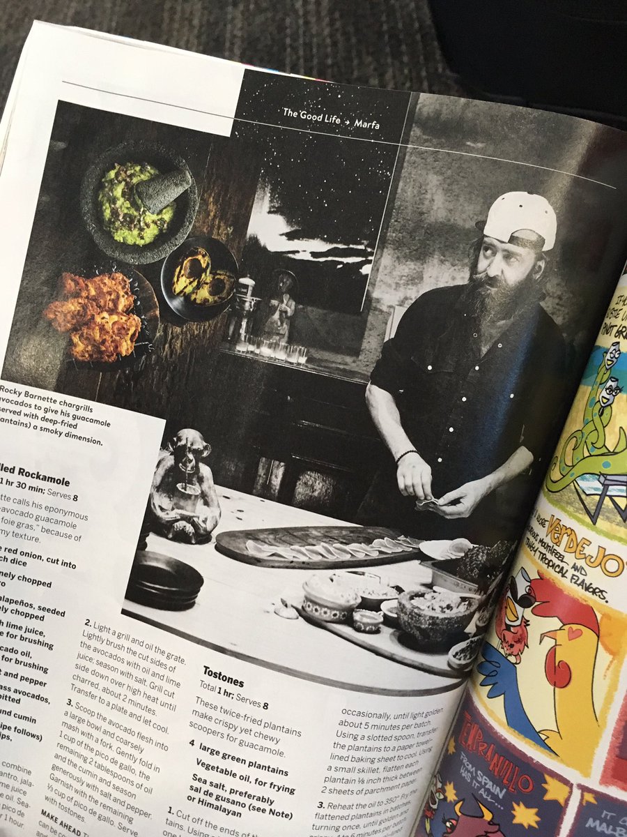 Tom2Michael's tweet photo. Great to see Rocky and #Marfa friends in the @foodandwine spread on #TheCapri. https://t.co/r6BAFbqvPM