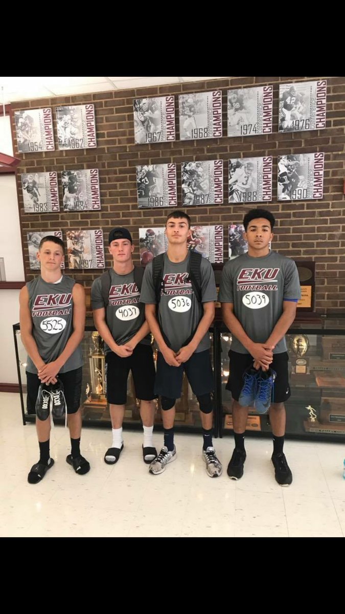 SPPointersFball's tweet photo. Big shout outs to Brad Perry, Ronnie Anderson, Cade Brandt, and Timmy O'Neill for representing our program well at EKU. #Sacrifice https://t.co/R00THjMZYe