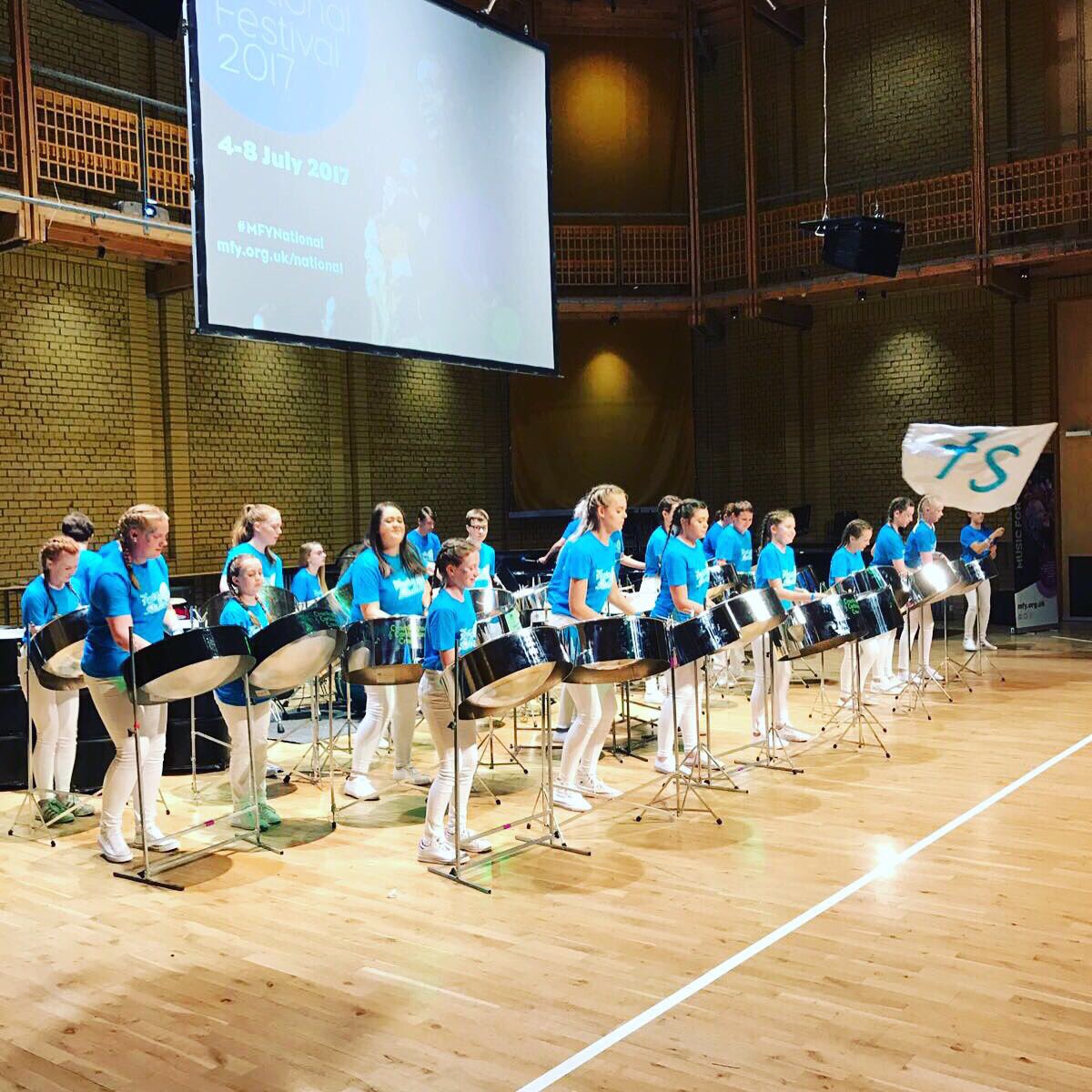 Fusion North Steelband at yesterday's National Festival of Music for Youth at CBSO Centre in Birmingham. 

cccsteelband.com