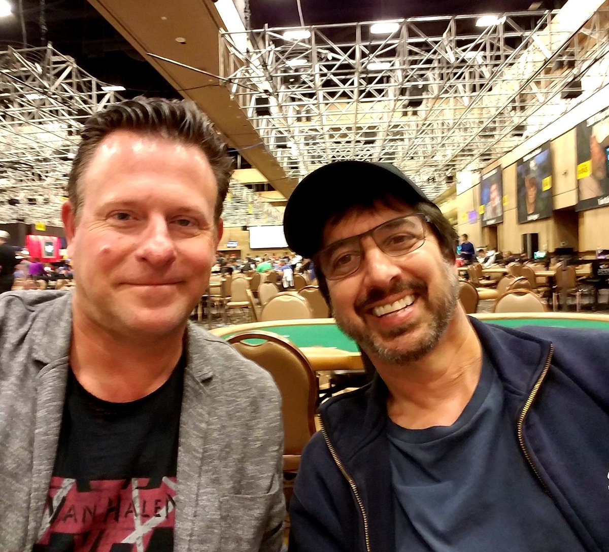 BadBeat's tweet image. #rayramono seated next to me at #dailydeepstack and what a nice guy. #wsop #poker