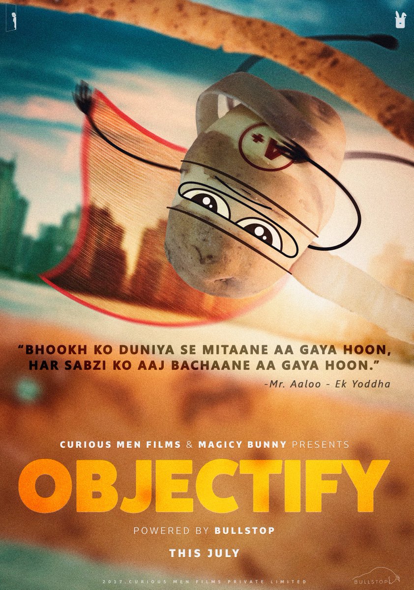 curiousmenfilms's tweet photo. "Sliced, Fried or Grilled - Mr. Aaloo will end hunger for sure !"
India's First Hybrid Web Series - "OBJECTIFY"

Coming this July https://t.co/3EO3wZXbNp