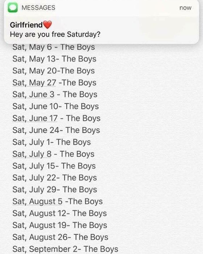 Let me just check my schedule...