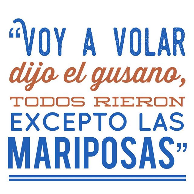 TrabajoSocialSI's tweet photo. Instagram“Voy a volar dijo el gusano, todos rieron excepto las mariposas” Vía @foto.muro https://t.co/h0DOMNe0Kl https://t.co/sdANnViqCK https://t.co/gWkeSDkGFn